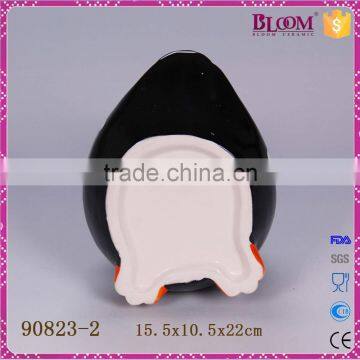 Black Rooster Ceramic Toilet Brush Holder photo-6