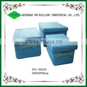 Cheap colorful pp basket with lid