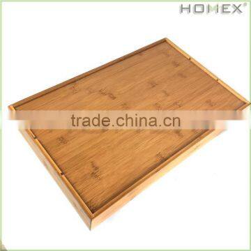 3-Slot Bamboo Cutlery Organizer Tray/Homex_BSCI photo-2