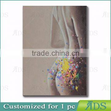 Wall Decorative Nude Girls Painting Naked Girl Handmade Drawing photo-3
