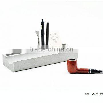 Multi-function Office Desktop Concrete Pen Holder , Phone Holder , Business Card Stand photo-5