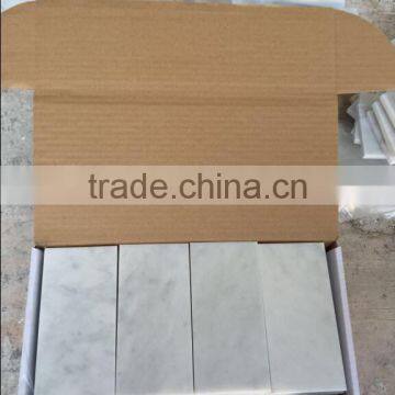 Subway Mosaic Tiles Bianco Carrara Mosaic Tile Carrara Marble Mosaic photo-3