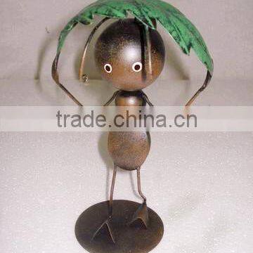 cheap handmade craft metal ant garden decoration
