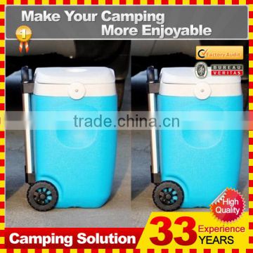 portable wheeled beer and milk ice cooler box