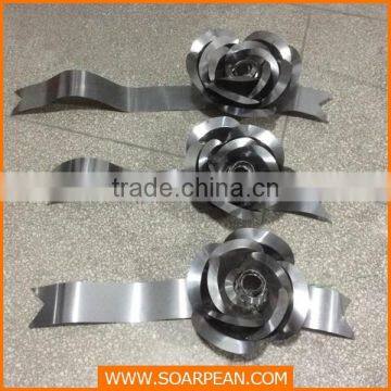 Customized Decorative Red Metal Rose Flower photo-4