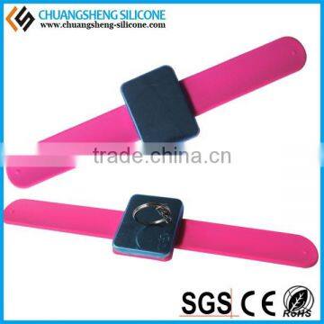Square Magnet,clear,cool,wide Silicone Decorative Bracelet photo-6