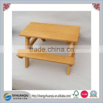 Small and Cheap Pine Wood Outdoor BBQ Folding Wooden Picnic Table photo-2
