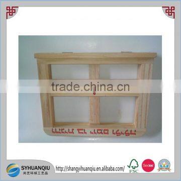 Art & crafts handmade and cheap folding wooden book shelf