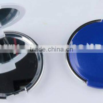 Plastic Round folding double sided mirror pocket mirror