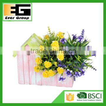 Wooden House Shape Garden Planters /Green House photo-6