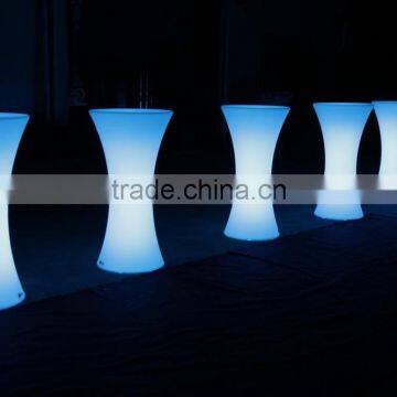 Colorful plastic rotational led chair/led bar chair/club cocktail table