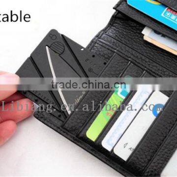 Special Gift for Men Stainless Steel With Metal Handle Portable Survival Blade Wallet Foldable Credit Card Knife photo-5