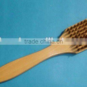 Wood handle BBQ cleaning brush