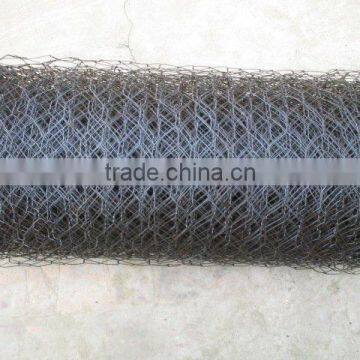 black hexagonal wire netting