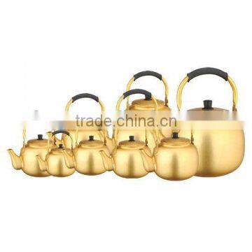 0.75L-15L Cheaper Welded Spout Tea Pot Yellow Aluminum Kettle photo-3