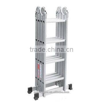 Finether 12.1 FT Heavy Duty Aluminum Multi Purpose Folding Extension Ladder With 2 Panels 330lb Capacity photo-2