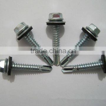 Galvanized Hex Head Self Drilling Screws With Washer photo-2