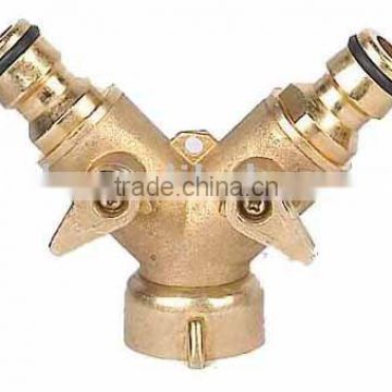 Brass Y tap connector