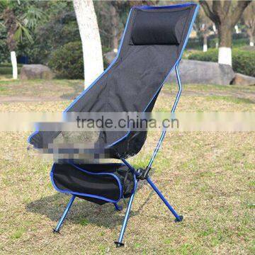 2016 New Outdoor Aluminum Alloy Extended Edition Moon Chair Folding Portable Fishing Chair Director Chair With Pillows photo-3