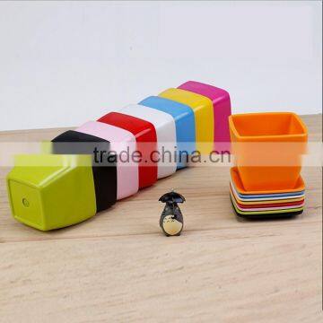 Square Mini Desk & Table Flower Pot photo-5