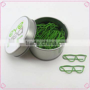 Advertising tin box OEM shape metal wire paper clips