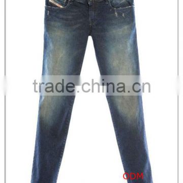 Latest Fashion Pencil Jeans Long Denim Pants for Lady