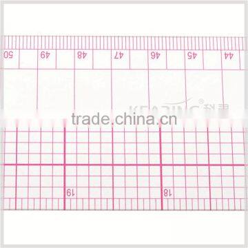 60cm&24" Straight Flexible 1.2mm Thickness Sandwich Line Plastic Garment Ruler for Sewing Design#8097 photo-4