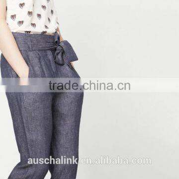 2017 New Arrival Women Linen Pants New Pattern Low Price photo-4