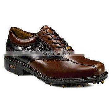 men genuine leather sport shoes, fashion stylish high top golf shoes for men or women business