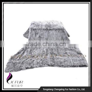 CX-D-92 Wholesale China Rex Rabbit Fur Throw photo-2