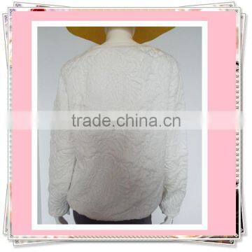 Ladies' Jacquard Fabric O-neck Sweatshirt photo-2