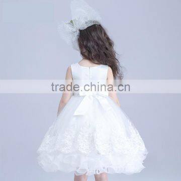 Kids Fashion Show Dresses White Prom Dresses Modern Girls Dress photo-2