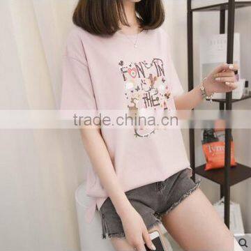 2017 Soft Simple Cheap Cotton Wholesale Tshirt photo-2