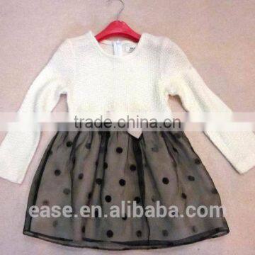 hotsale fashion design children sweater cute skirt