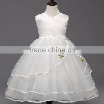 High Quality Children Frocks Designs Girls Party Dresses With Flower#C0198 photo-3