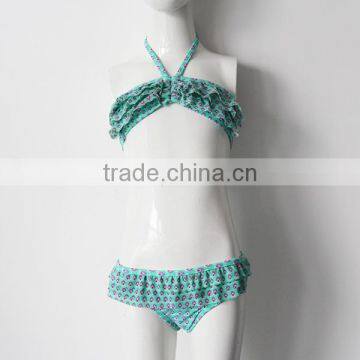 Young Girls Blue Fashion Swimwear photo-3