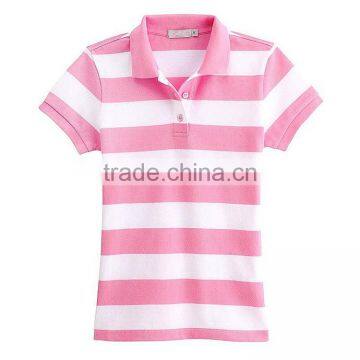 China Factory New Design Custom Color Combination Women Polo Shirts photo-3