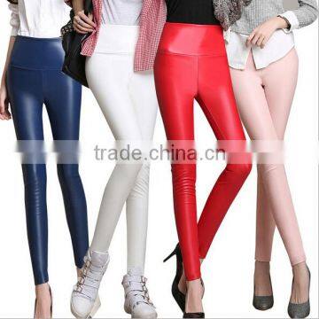 EY0053L Lady High Quality PU Leggings,hot Sale Women Winter PU Legging photo-2