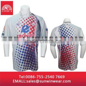 polyester/spandex sublimation golf/polo shirt for men