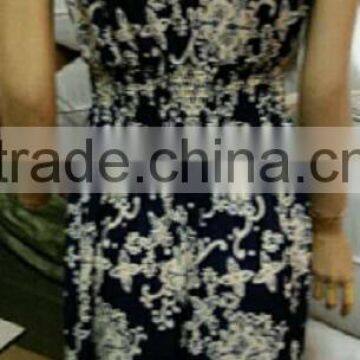 2017 Most Fashion Totem Pattern Halter Neck Party Wear Long One Piece Ethnic Woman Dress photo-2