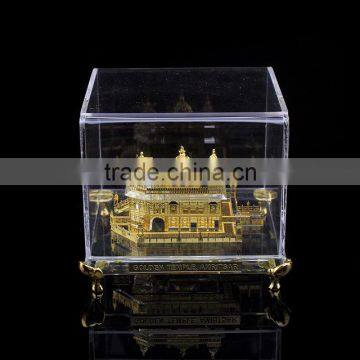 India 24K Gold Plated Crystal Golden Temple Model, Crystal Sikhism Souvenir Gift JC-TG 01 photo-6