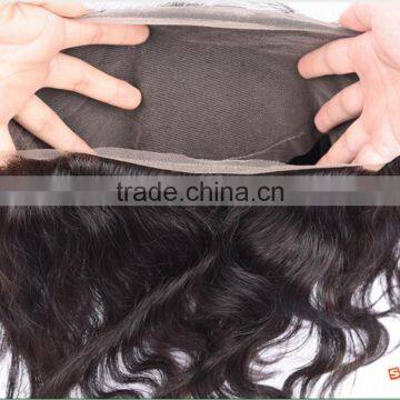 New Arrival!!! 100% Virgin Indian Hair All Hand Tied 360 Lace Frontal Closure With Elastic Band, Virgin Hair 360 Lace Frontal photo-3