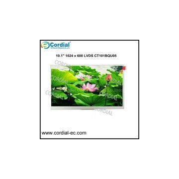 10.1 inch 1024x600 TFT LCD MODULE CT101BQU05, optional with resistive touchscreen.