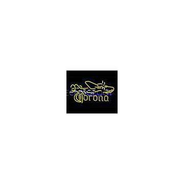 Novelty Corona Bottle Neon Beer Signs , Home Bar / Man Cave Neon Signs