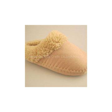 Suede Quiet Indoor Warm Soft Plush Slipper