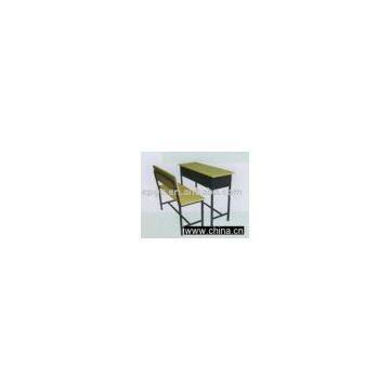 double student desk and chairs