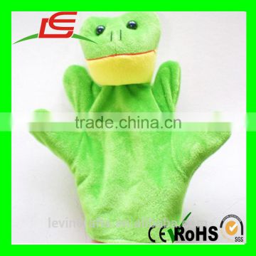 Custom Soft Plush Frog Hand Puppet With Cheap Price