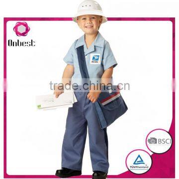 Onbest China hardworking careful postman career costume for kids