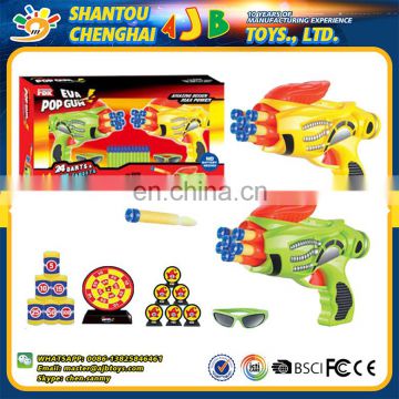 Factory wholesale price soft bullet pop eva plastic gun toys