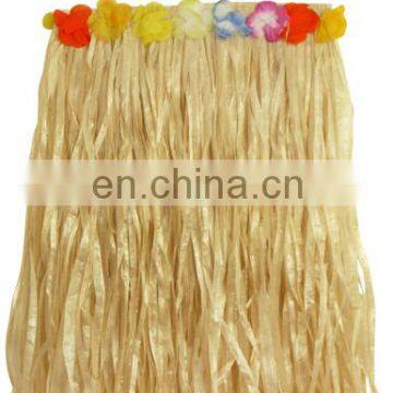 Hawaii Hula Dance Skirt with Flowers for Party Dress Up
